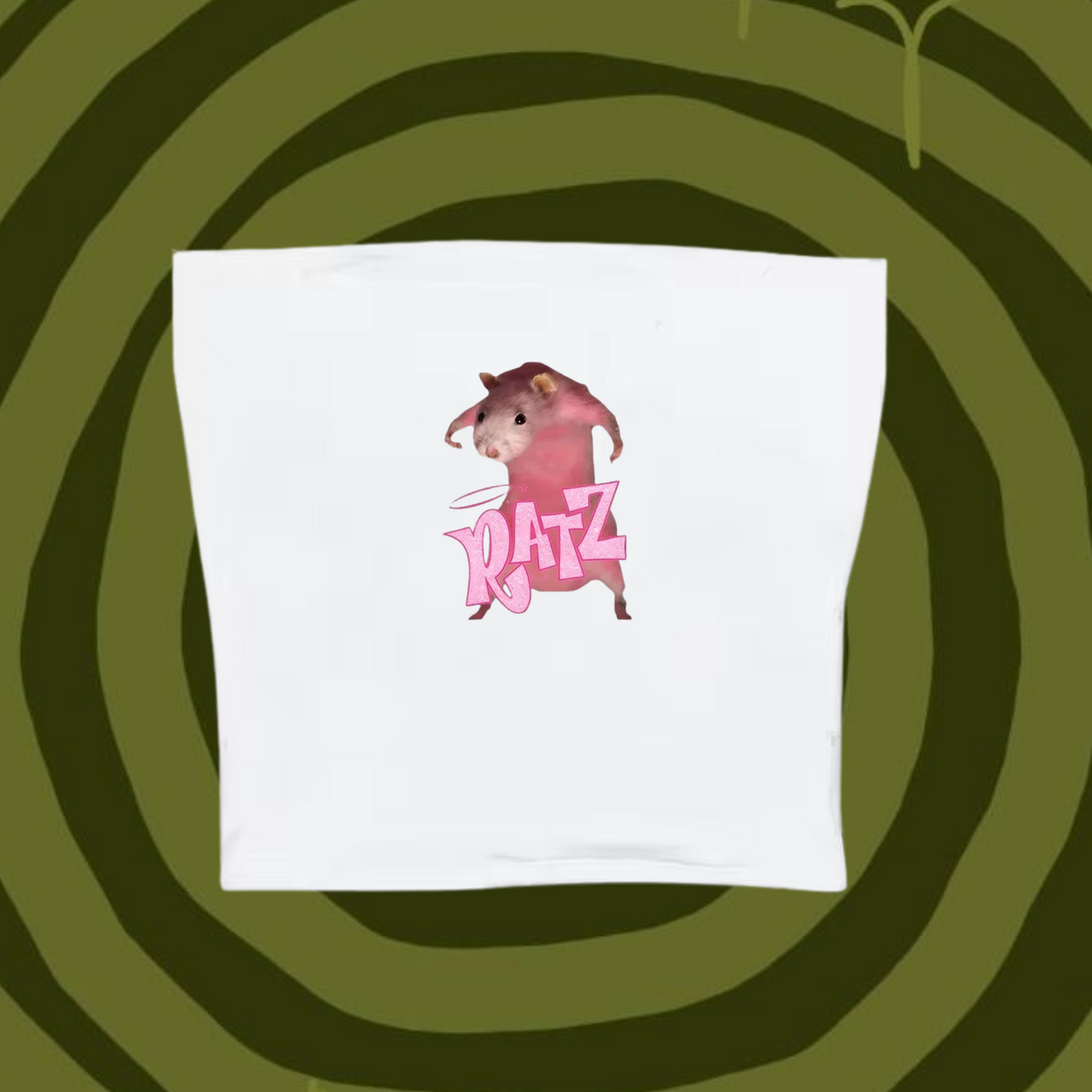 BRATZ Tube Top White Shirts & Tops PinkLimes Trending Streetwear