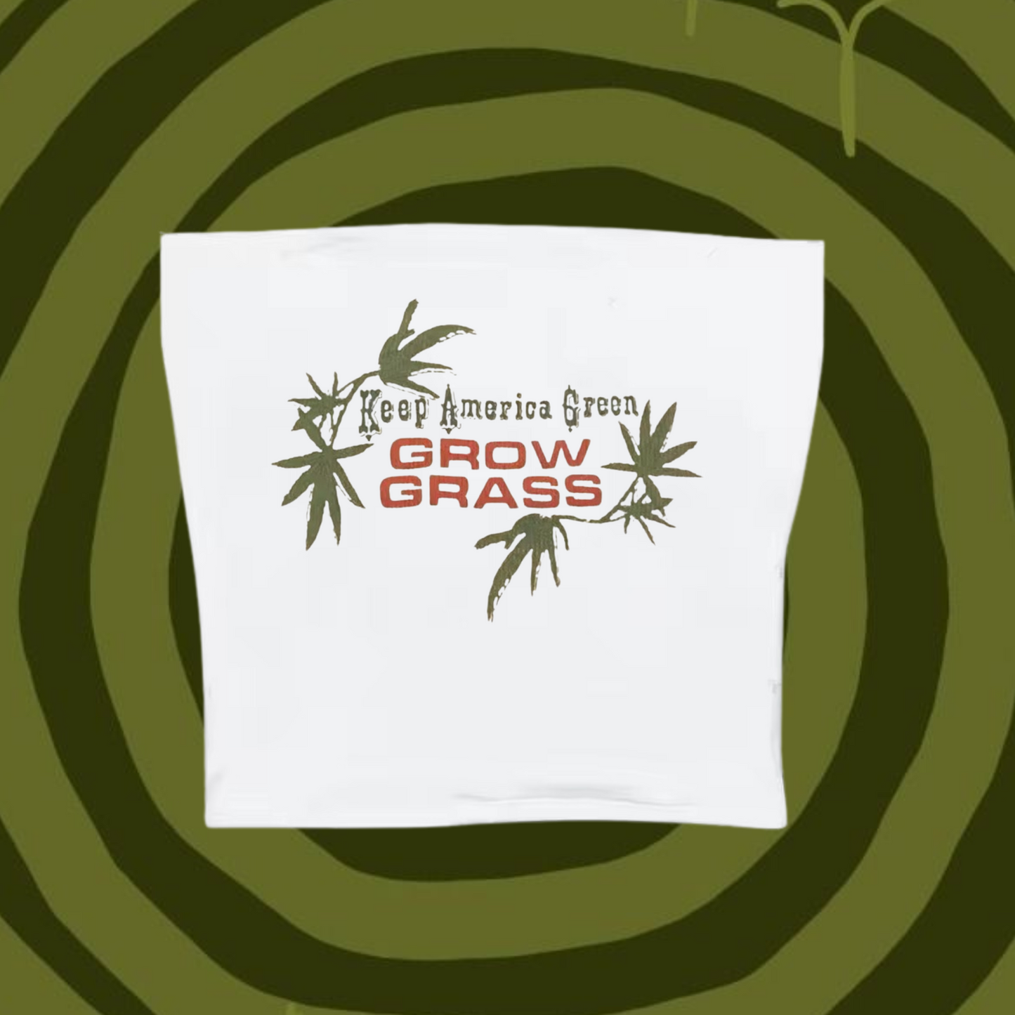 Keep America Green Tube Top White Shirts & Tops PinkLimes Trending Streetwear