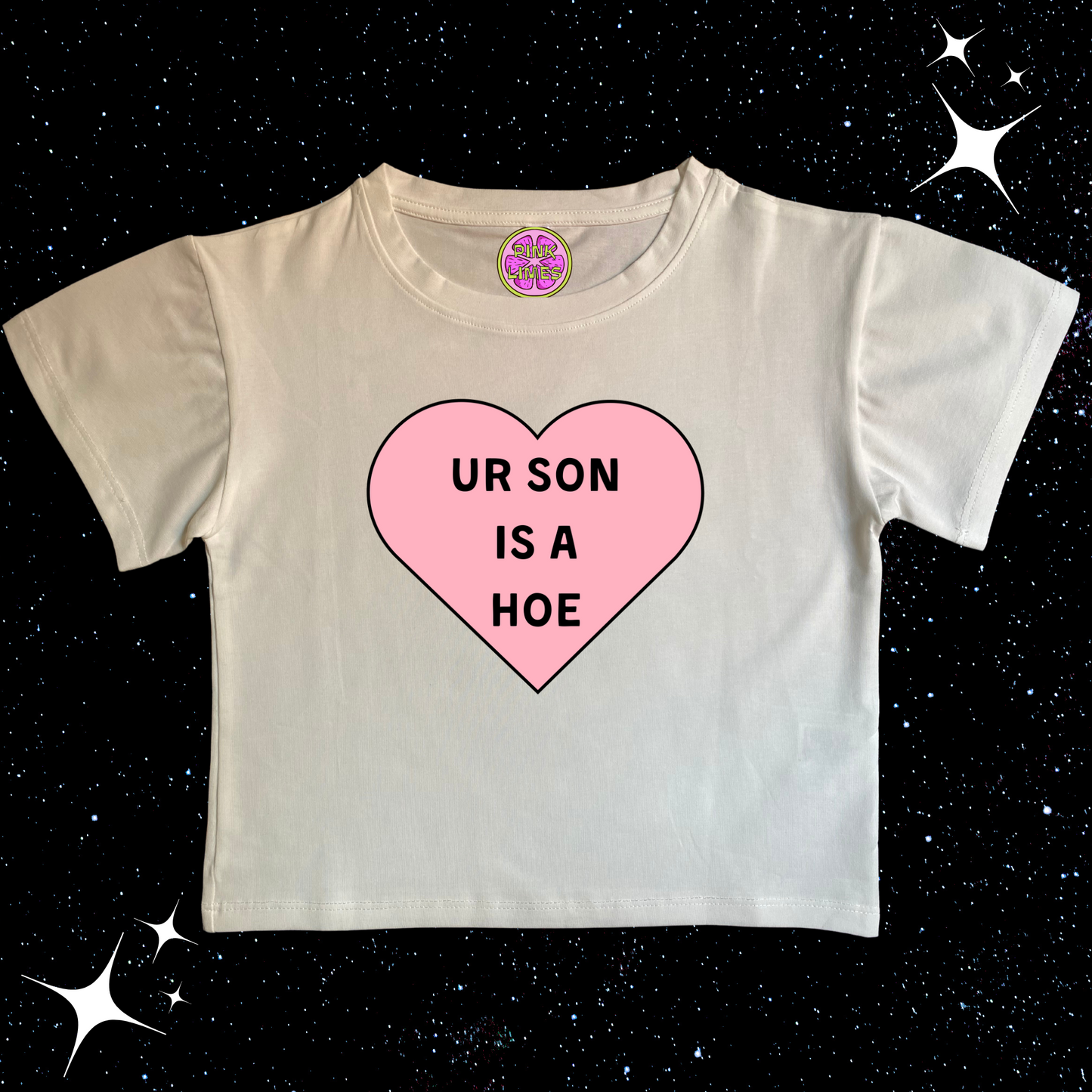 Ur Son Is A H*e Crop Tee White Shirts & Tops PinkLimes Trending Streetwear