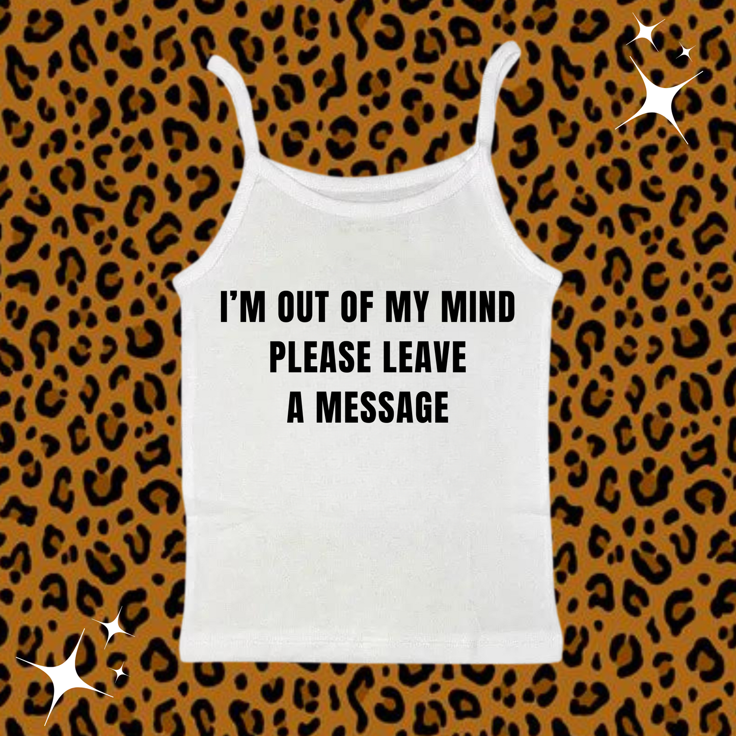 I'm Out Of My Mind Camisole Top White Shirts & Tops PinkLimes Trending Streetwear