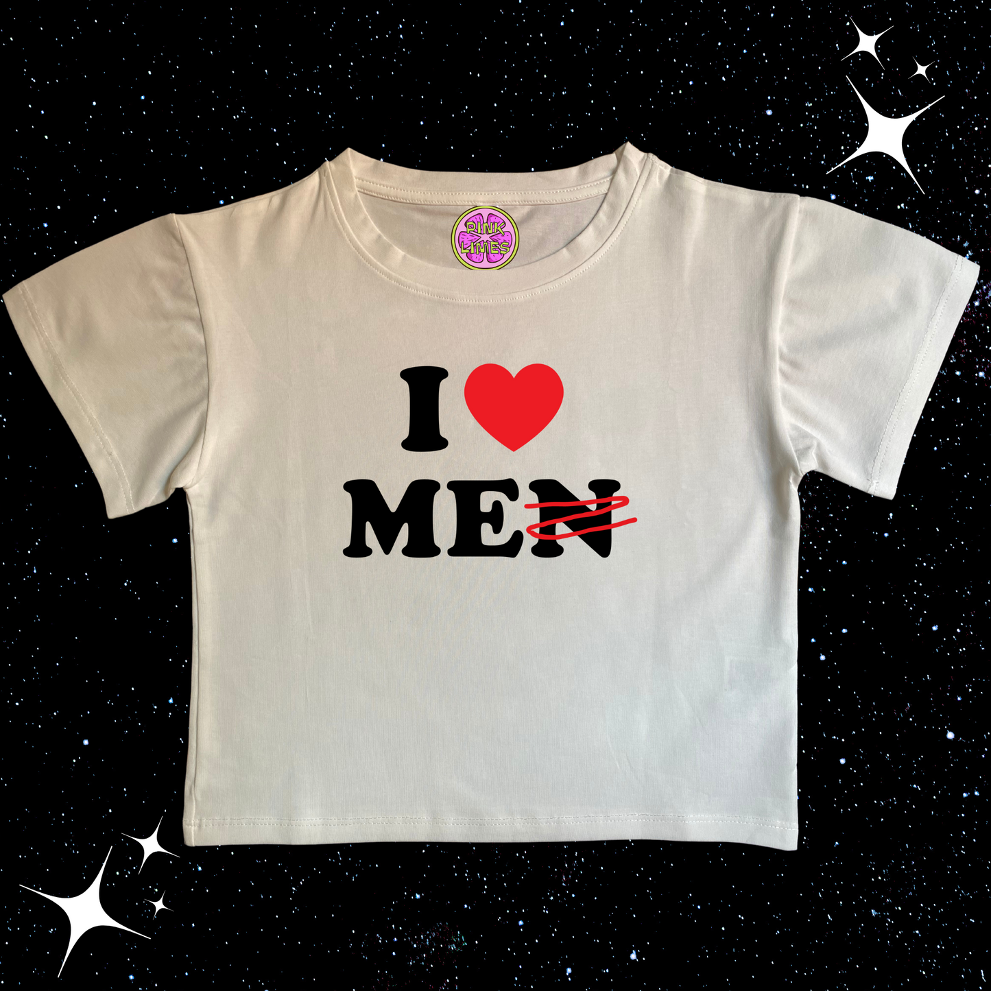 I Love Me Crop Tee White Shirts & Tops PinkLimes Trending Streetwear