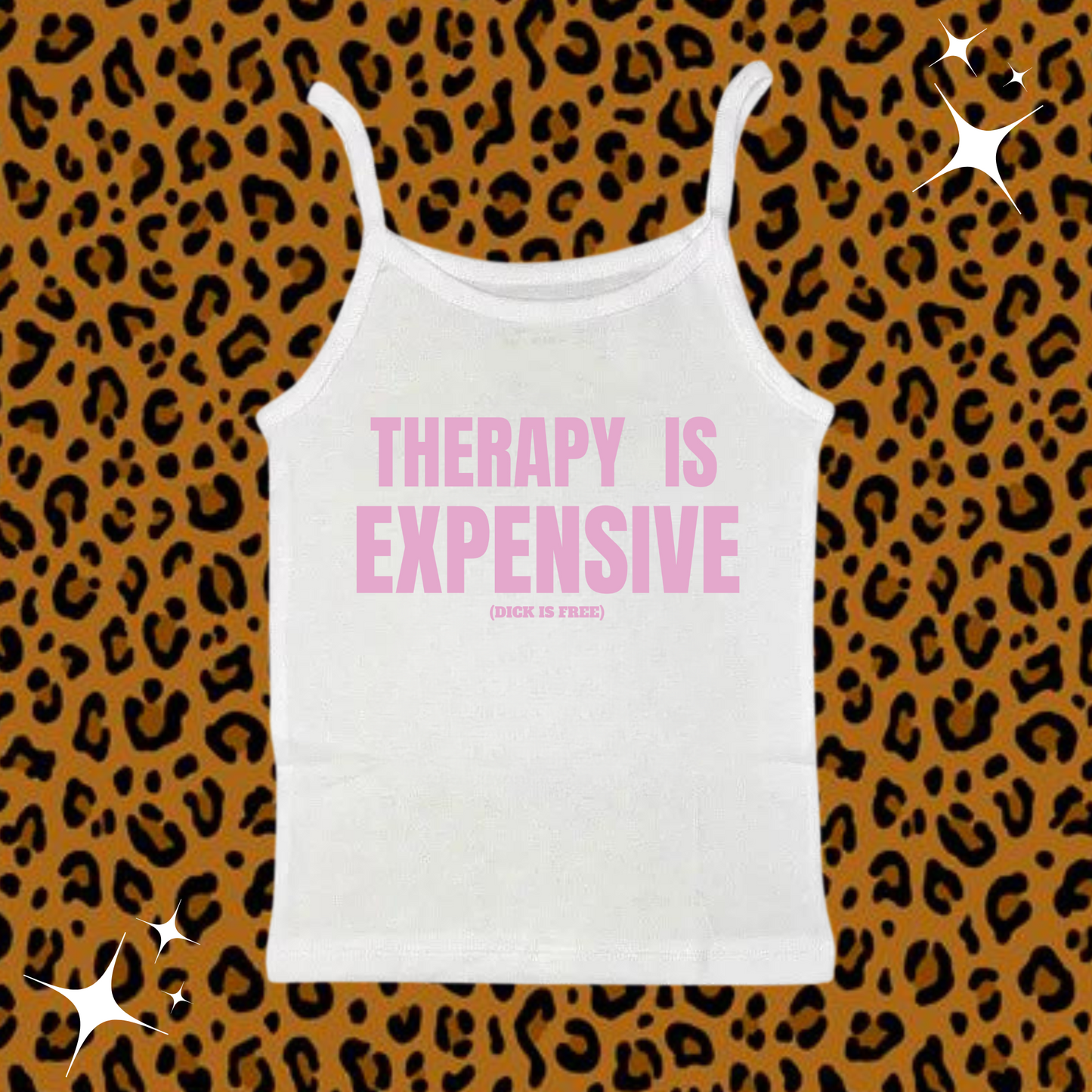 Therapy Is Expensive Camisole Top White Shirts & Tops PinkLimes Trending Streetwear