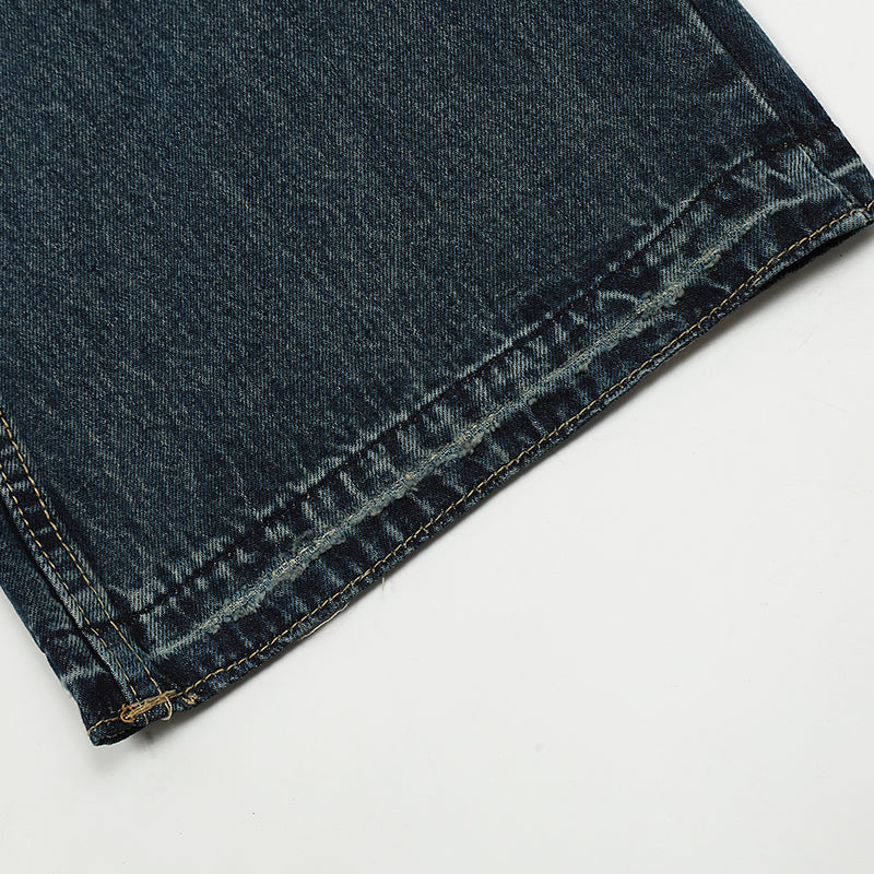 Flared Faded Blue Jeans PinkLimes Trending Streetwear