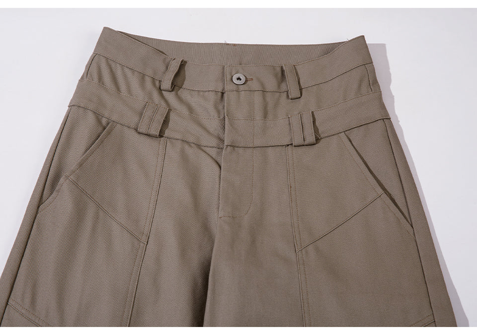 Solid Color High Waist Cargo Pants PinkLimes Trending Streetwear
