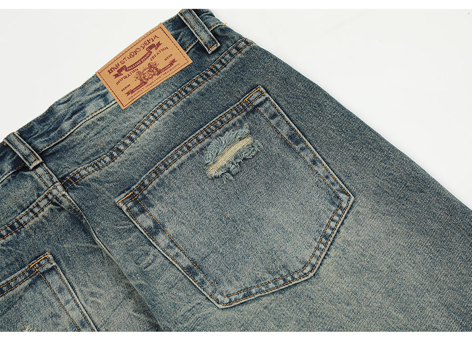 Ripped Streetwear Jeans - Distressed Denim Pants PinkLimes Trending Streetwear