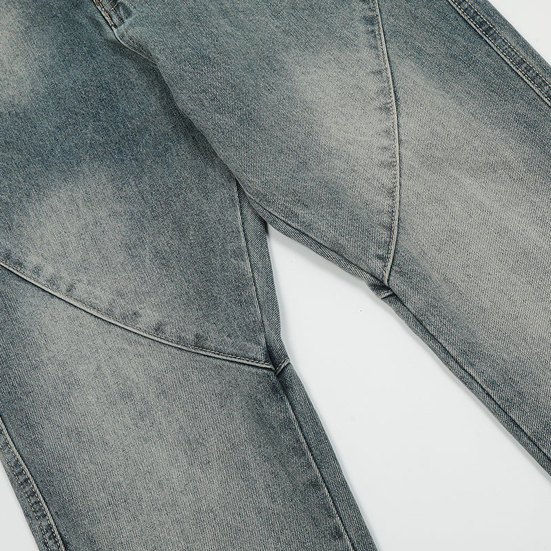 Spliced Pocket Denim Jeans PinkLimes Trending Streetwear