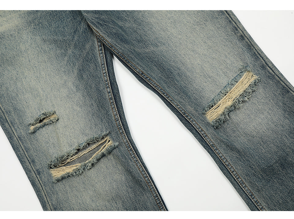 Ripped Streetwear Jeans - Distressed Denim Pants PinkLimes Trending Streetwear