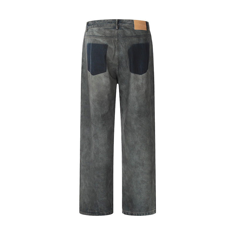 Distressed Loose Dark Blue Denim Jeans PinkLimes Trending Streetwear