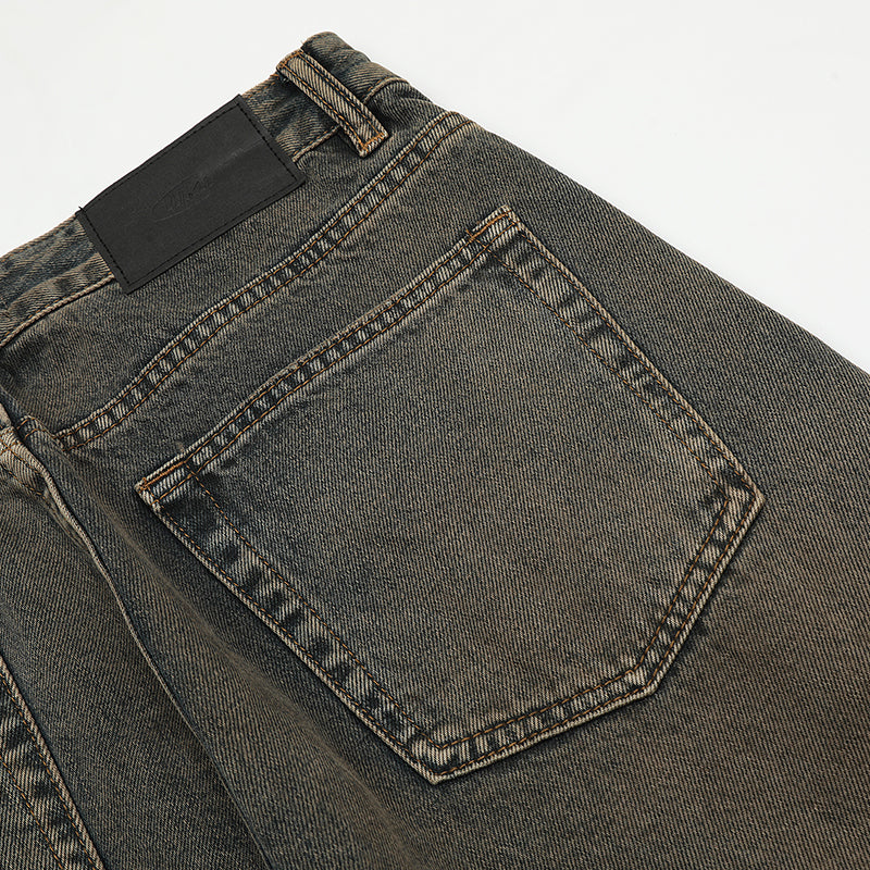 Loose Fit Distressed Straight-Leg Jeans PinkLimes Trending Streetwear