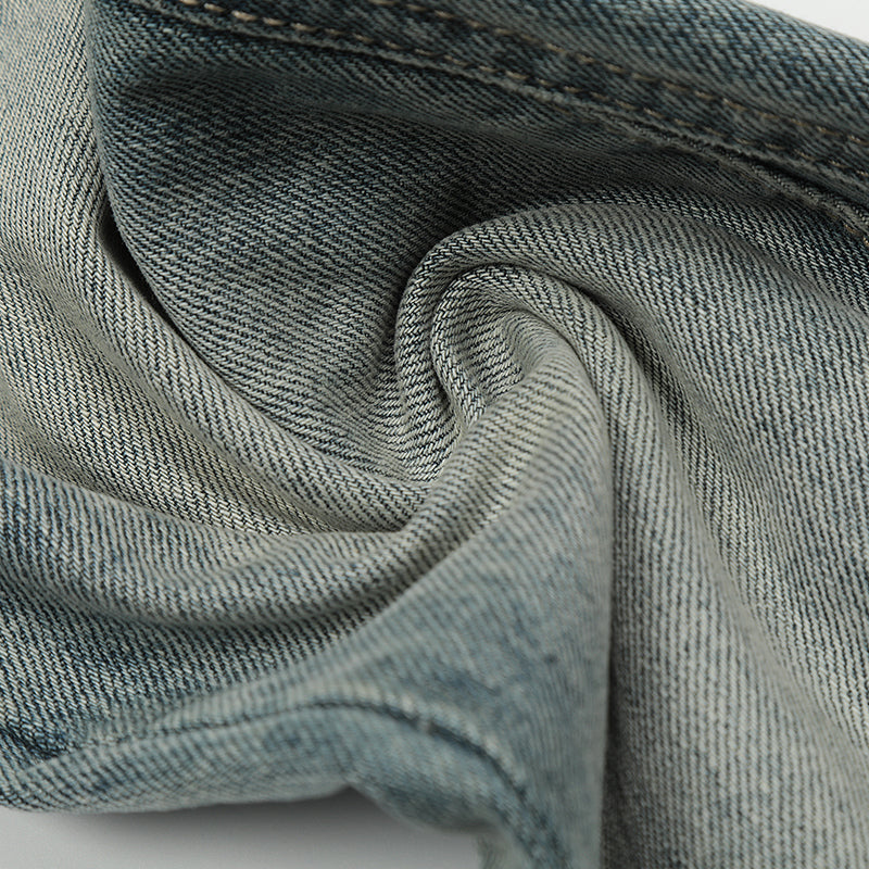 Spliced Pocket Denim Jeans PinkLimes Trending Streetwear