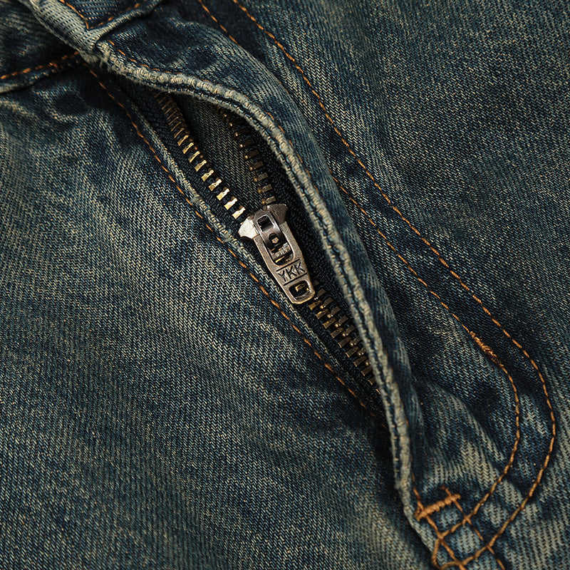 Dark Grey Straight-Leg Loose Jeans PinkLimes Trending Streetwear