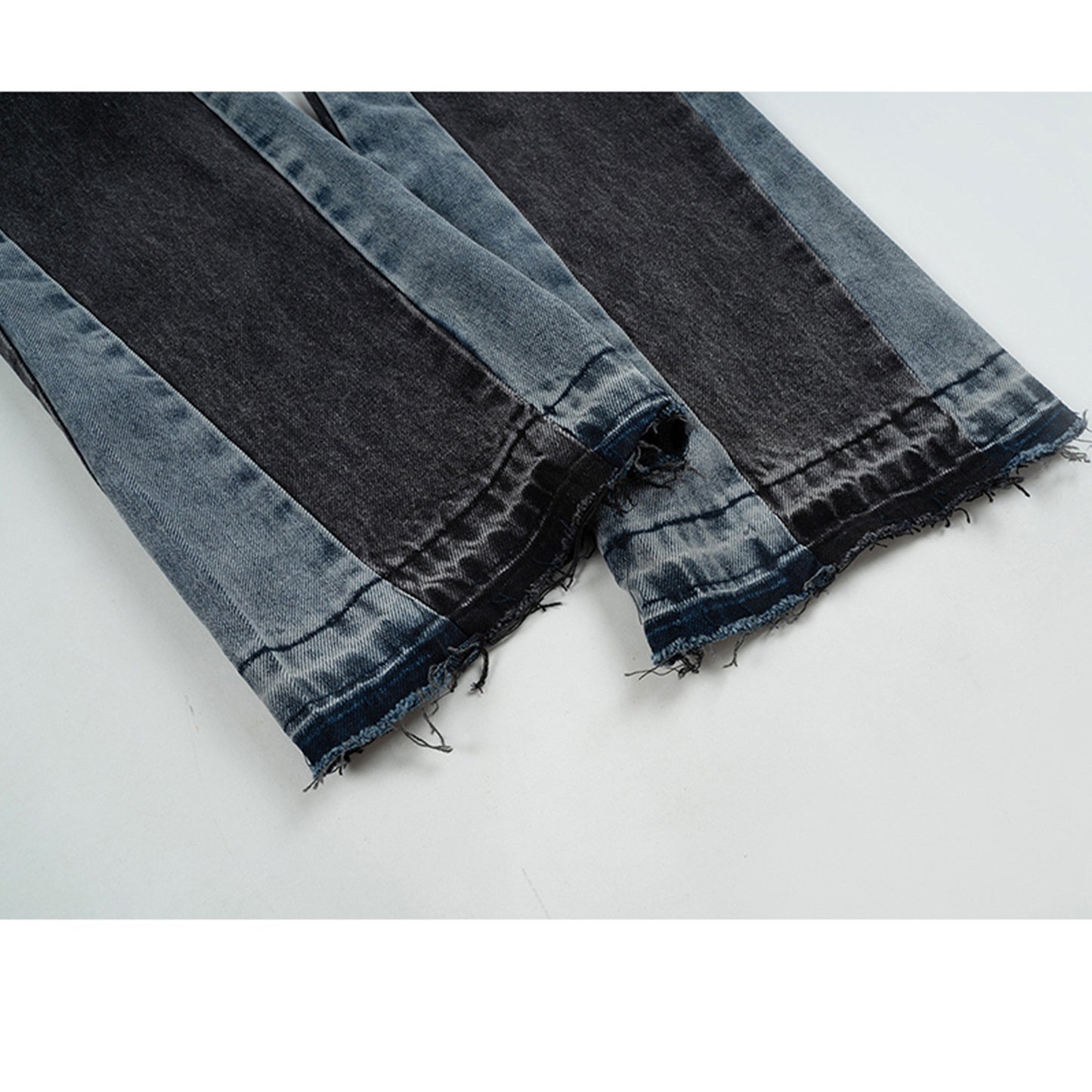 Contrast Stitch Wide-Leg Jeans PinkLimes Trending Streetwear