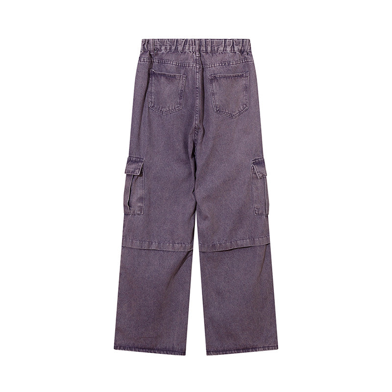 Basic Girl Flared Purple Jeans PinkLimes Trending Streetwear