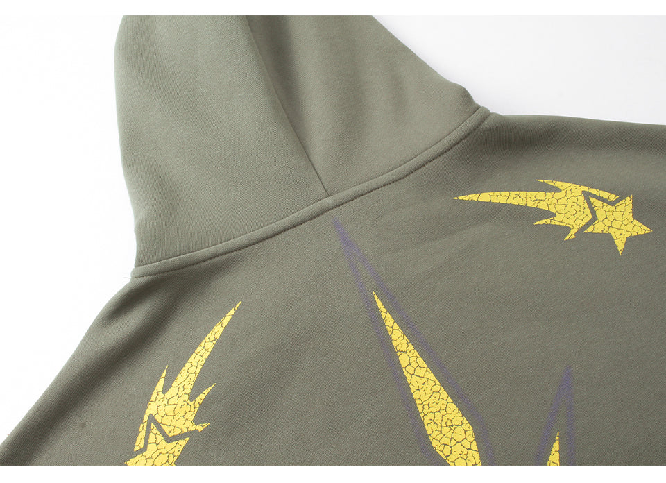 Shooting Stars Hoodie Shirts & Tops PinkLimes Trending Streetwear