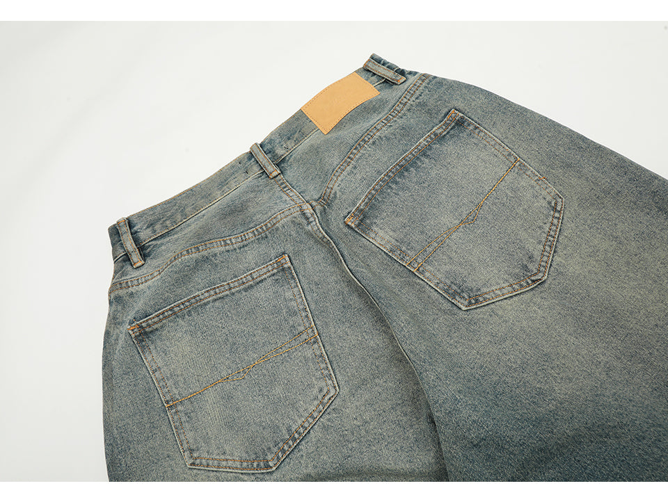 Wide Distressed Washed Jeans PinkLimes Trending Streetwear