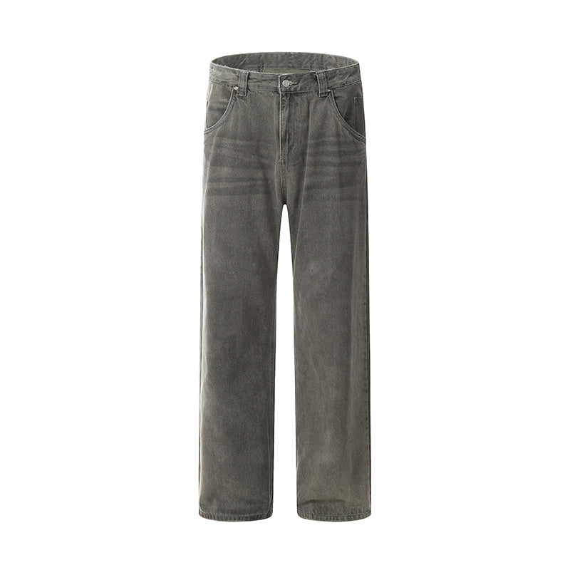 Distressed Wide Leg Jeans Auburn PinkLimes Trending Streetwear