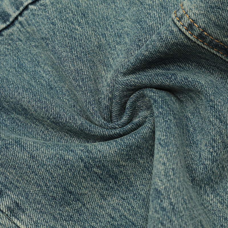 Pocket Blue Distressed Loose Fit Jeans PinkLimes Trending Streetwear