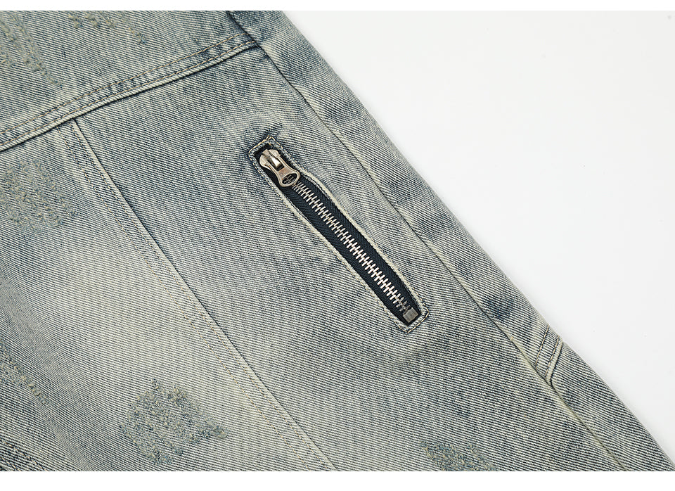 Washed Retro Denim Jeans PinkLimes Trending Streetwear
