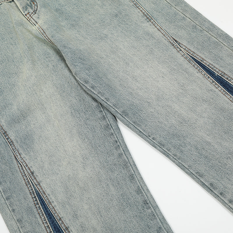 Blue Patchwork Jeans PinkLimes Trending Streetwear
