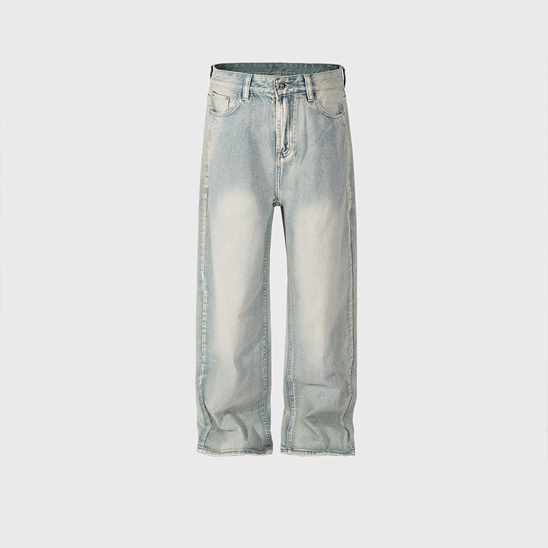 White Wash Loose Jeans PinkLimes Trending Streetwear