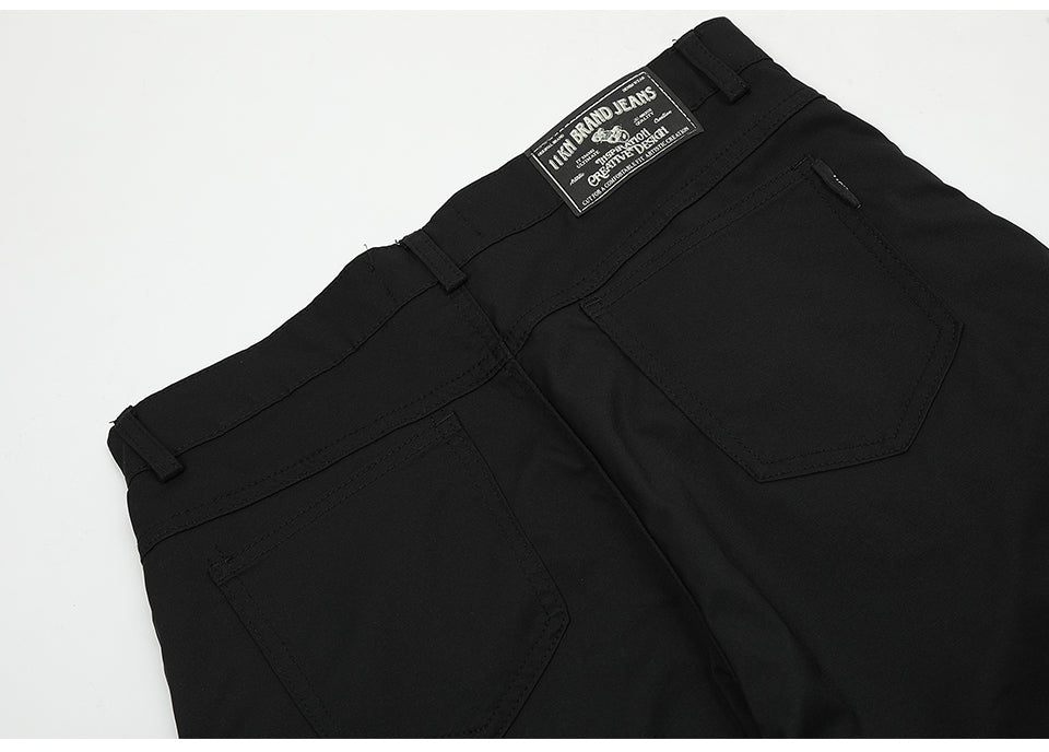 Patchwork Ripped Black Denim Jeans PinkLimes Trending Streetwear