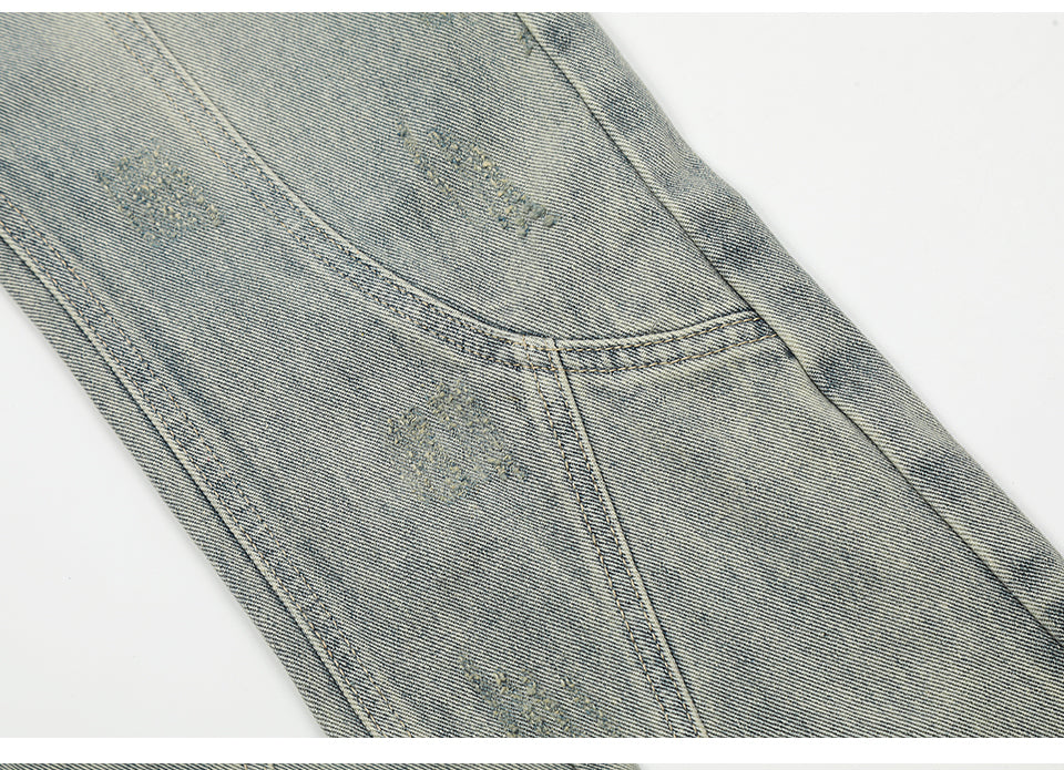 Washed Retro Denim Jeans PinkLimes Trending Streetwear