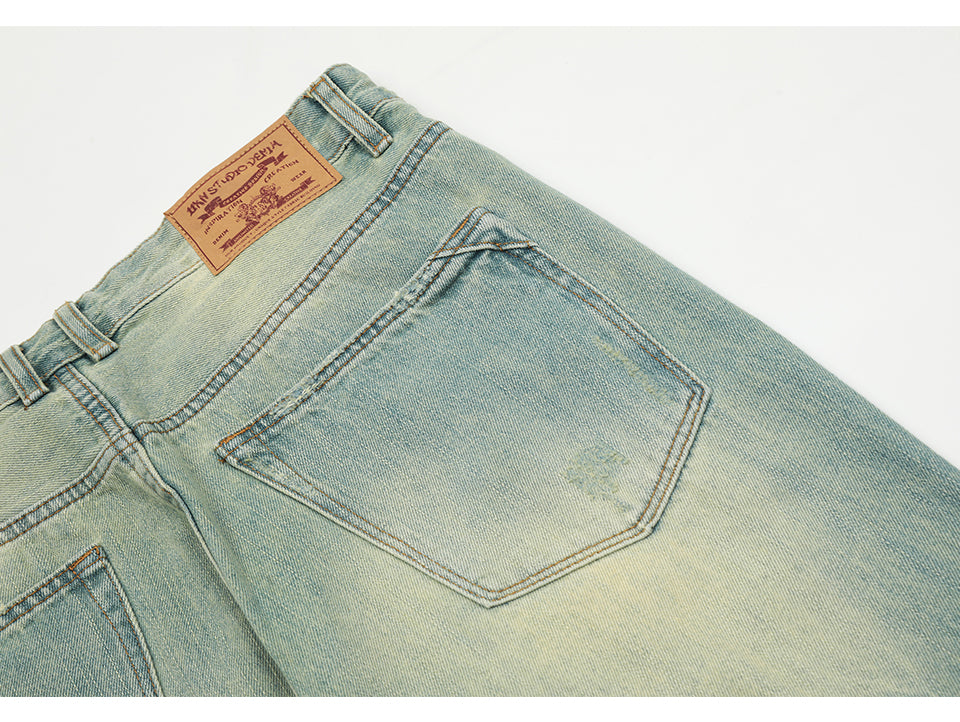 Ripped Denim Jeans PinkLimes Trending Streetwear