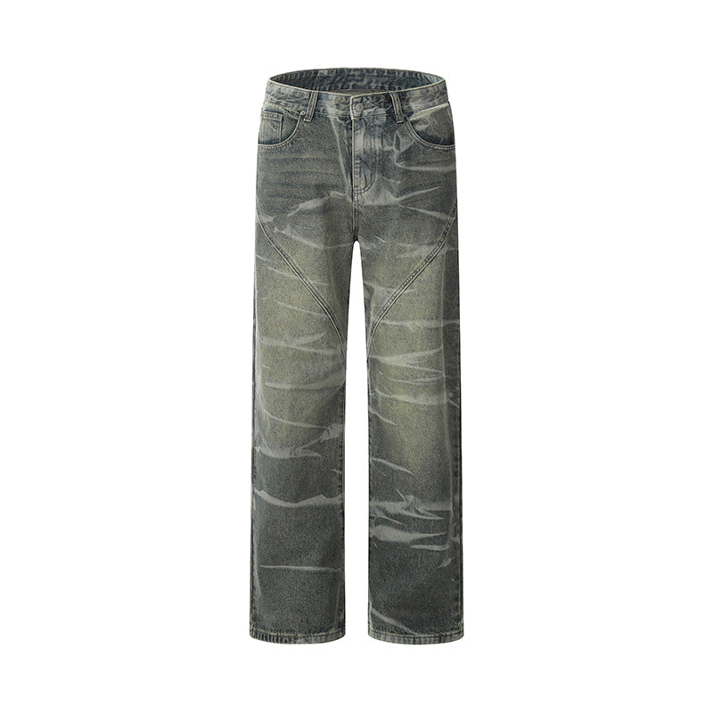 Baggy Distressed Harajuku Jeans Gray PinkLimes Trending Streetwear