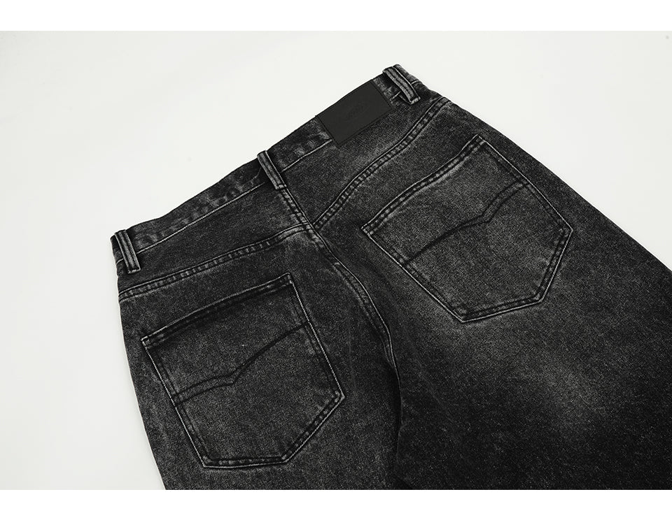 Baggy Black Distressed Jeans PinkLimes Trending Streetwear