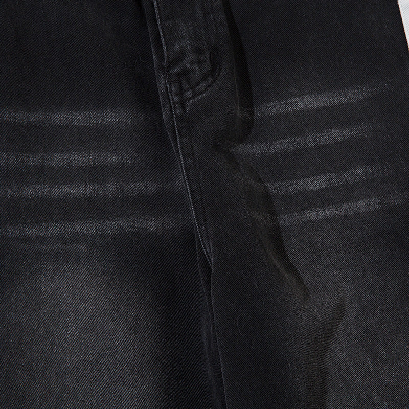 Side Webbing Denim Loose Pants PinkLimes Trending Streetwear