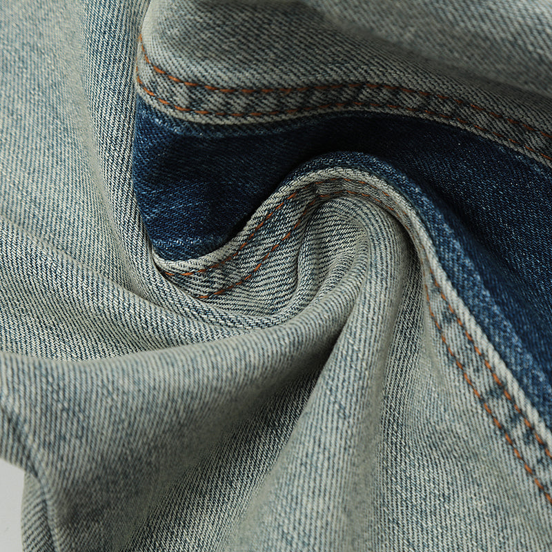 Blue Patchwork Jeans PinkLimes Trending Streetwear