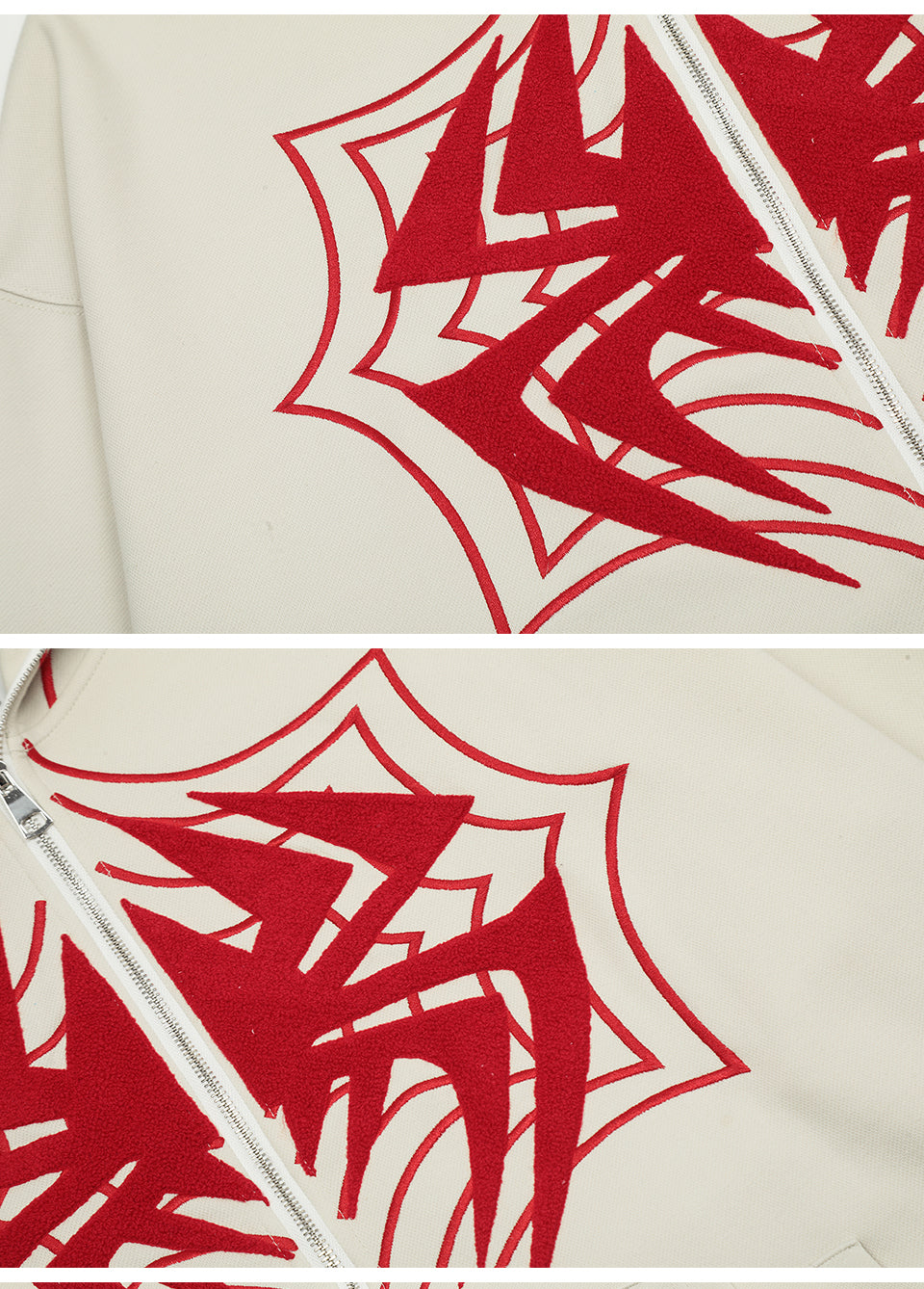 Spider Zip-Up Hoodie Shirts & Tops PinkLimes Trending Streetwear