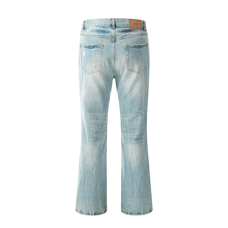 Ripped Blue Denim Streetwear Jeans PinkLimes Trending Streetwear