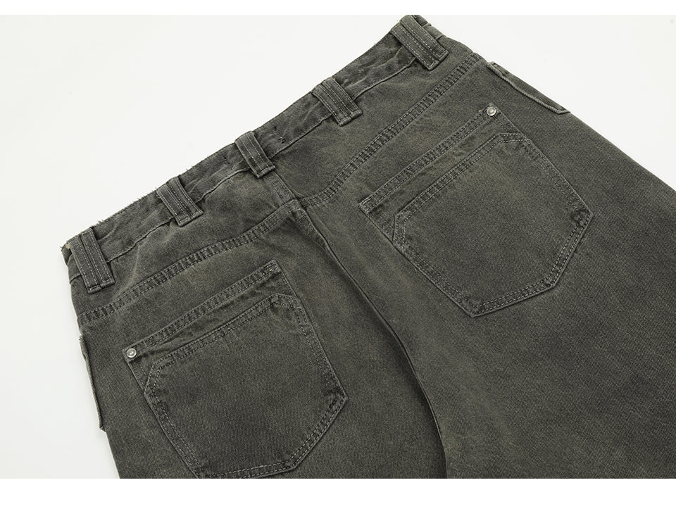 Distressed Wide Leg Jeans PinkLimes Trending Streetwear