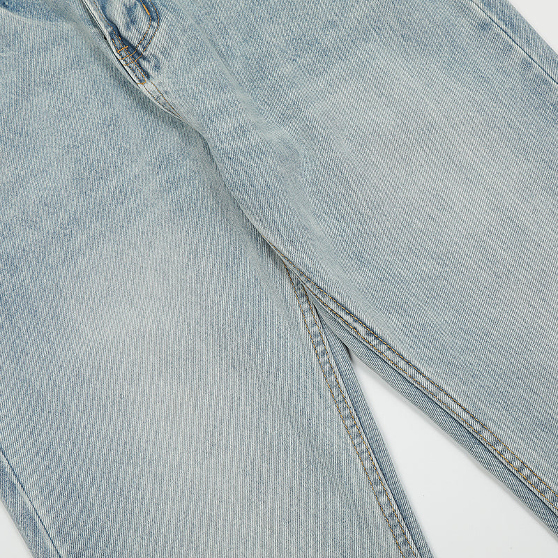 Flared Blue Denim Jeans PinkLimes Trending Streetwear