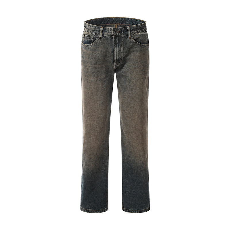 Loose Fit Distressed Straight-Leg Jeans Auburn PinkLimes Trending Streetwear