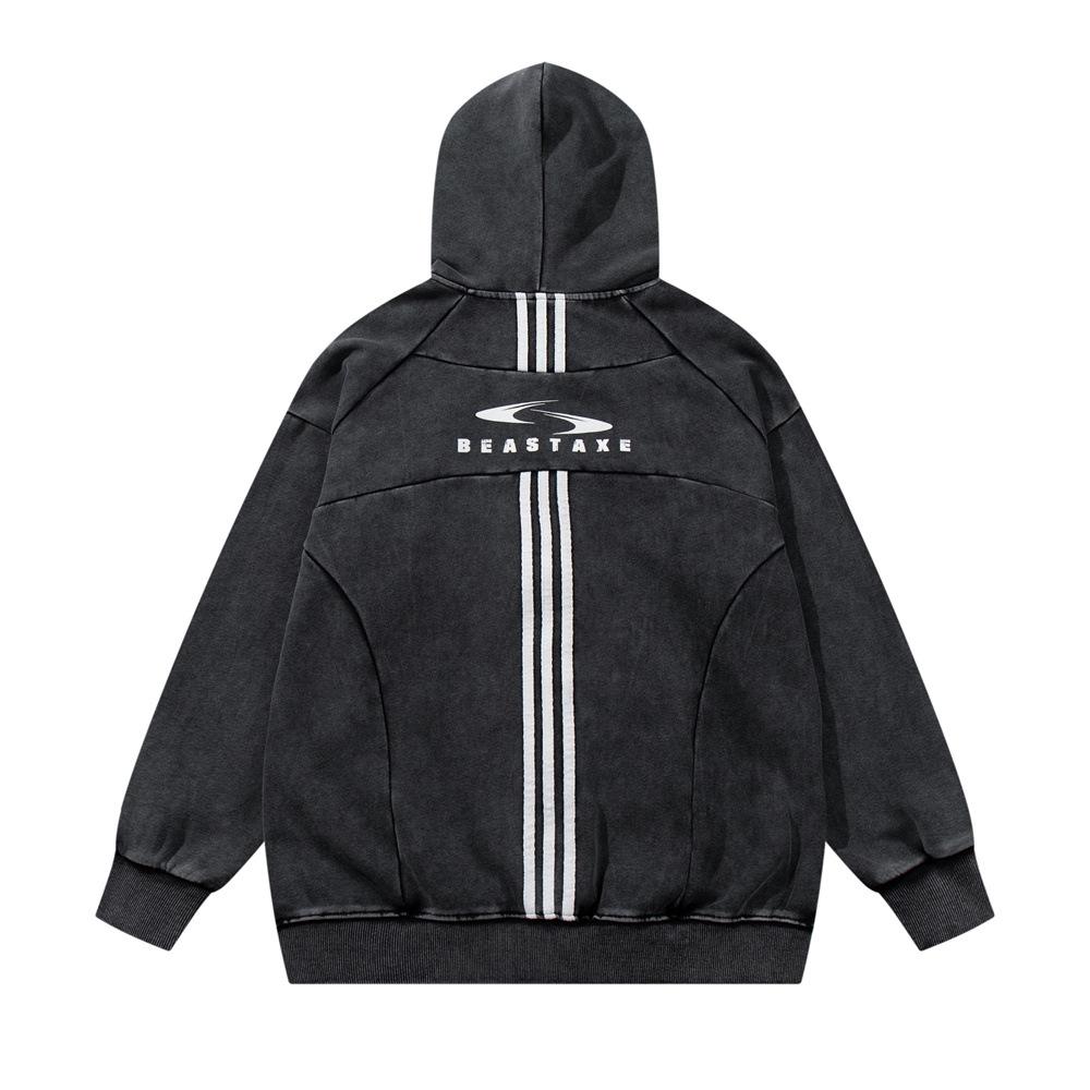 Bestaxe Zip-Up Hoodie Shirts & Tops PinkLimes Trending Streetwear