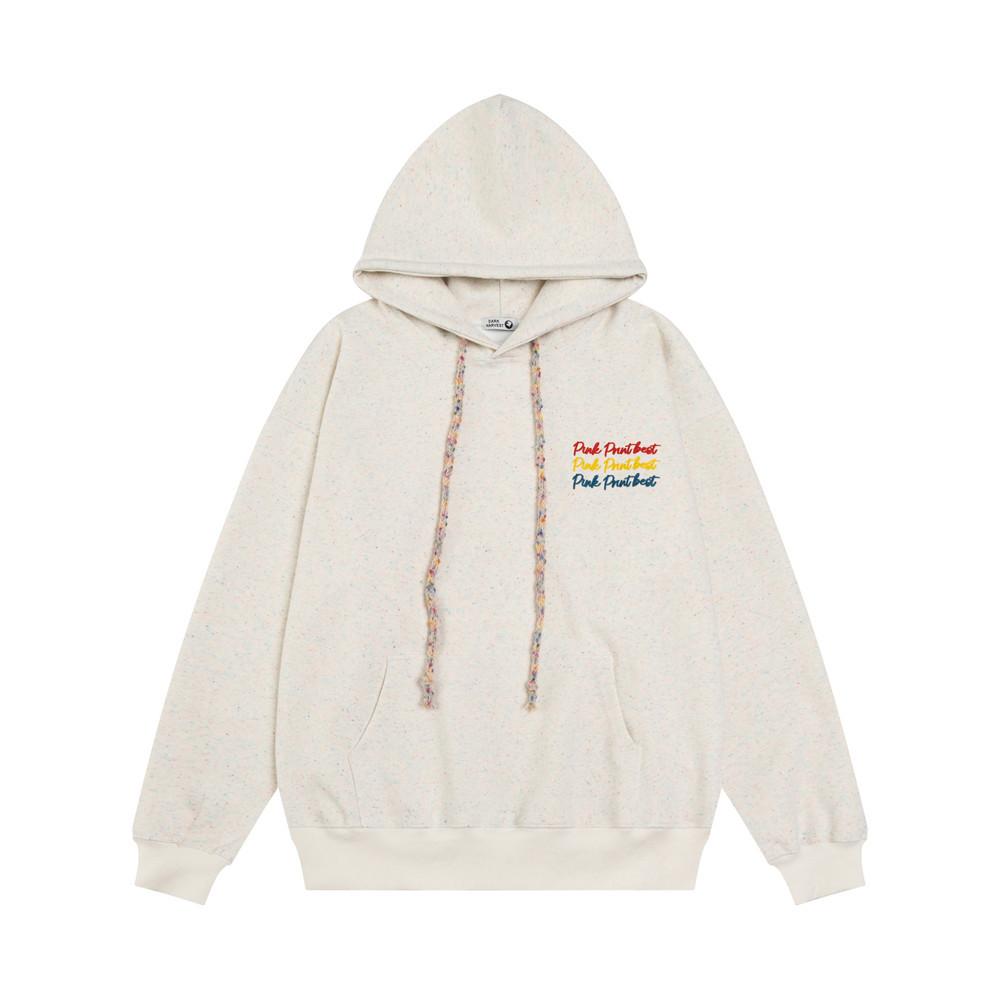 Pink Printbest Hoodie Beige Shirts & Tops PinkLimes Trending Streetwear