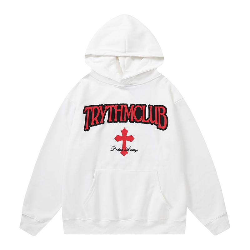 Trythmclub Hoodie White PinkLimes Trending Streetwear