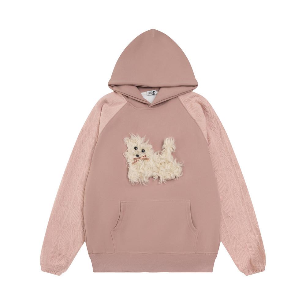 Plush Puppy Hoodie Pink Shirts & Tops PinkLimes Trending Streetwear