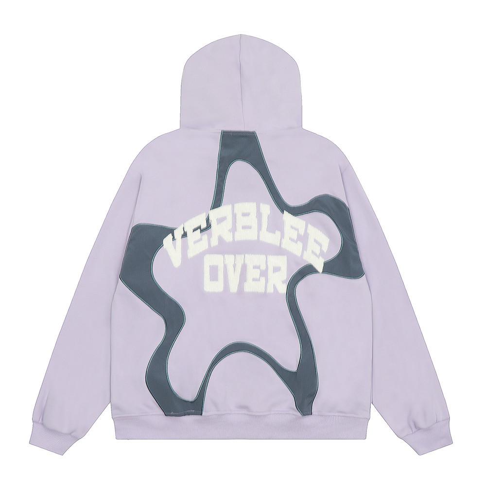 Verblee Over Zip-Up Hoodie Shirts & Tops PinkLimes Trending Streetwear