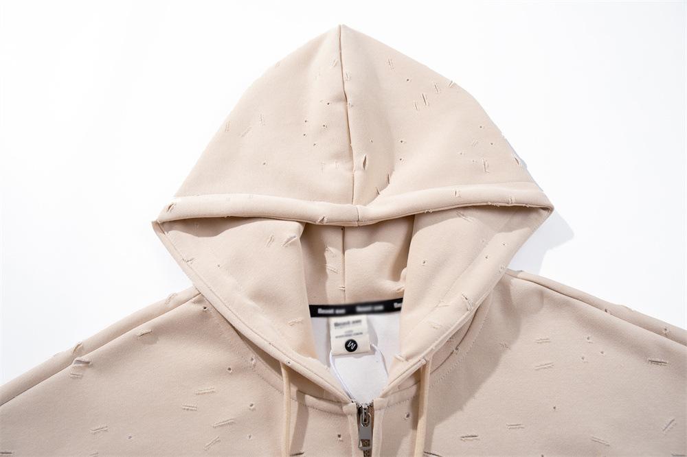 Bestaxe Zip-Up Hoodie Shirts & Tops PinkLimes Trending Streetwear