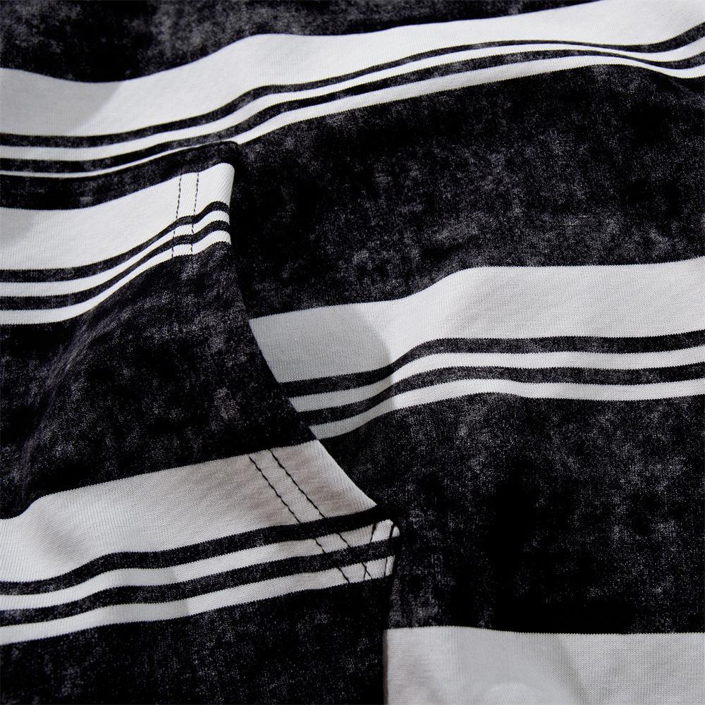 Beastaxe Striped Hoodie Shirts & Tops PinkLimes Trending Streetwear