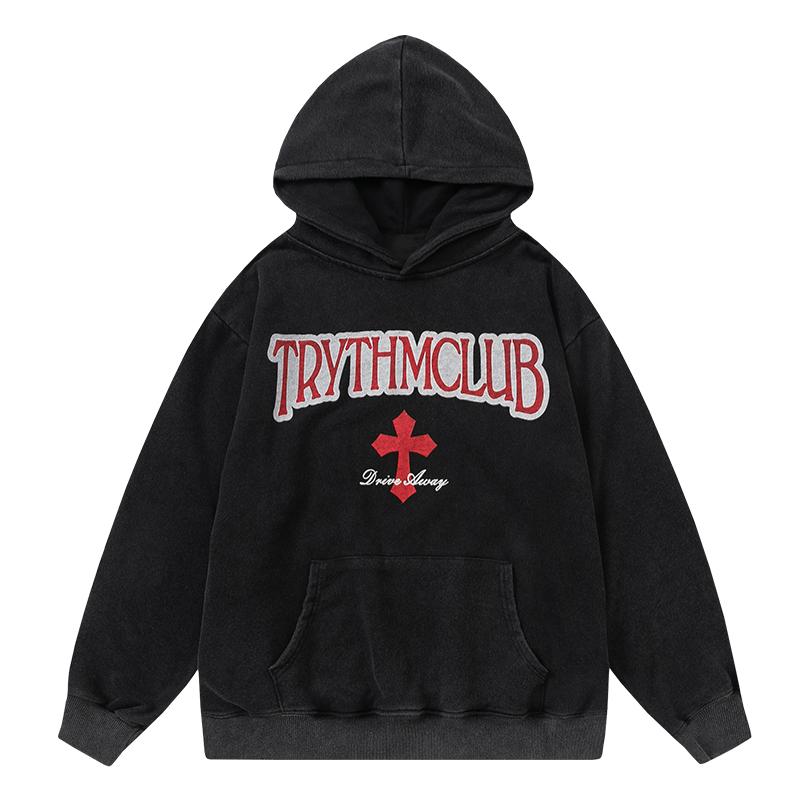 Trythmclub Hoodie Black PinkLimes Trending Streetwear