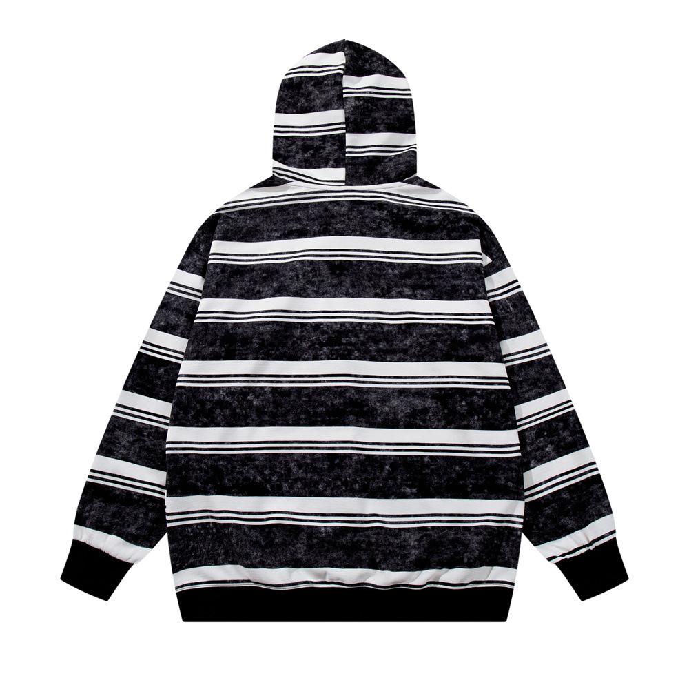 Beastaxe Striped Hoodie Shirts & Tops PinkLimes Trending Streetwear