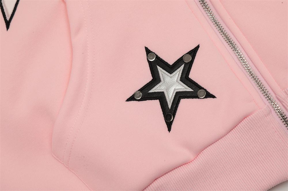 Stars Hoodie PinkLimes Trending Streetwear