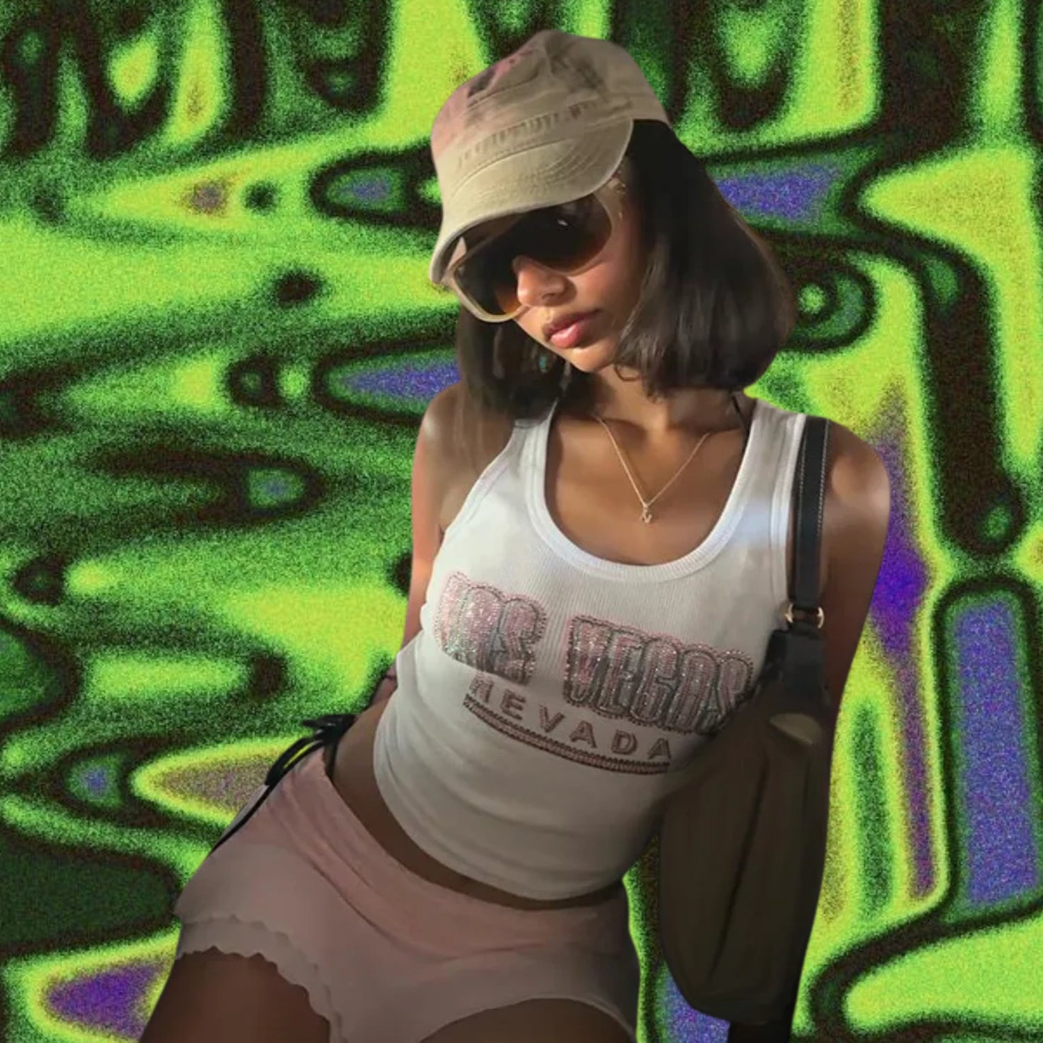 Y2K-inspired crop tank tops in bold streetwear styles from PinkLimes