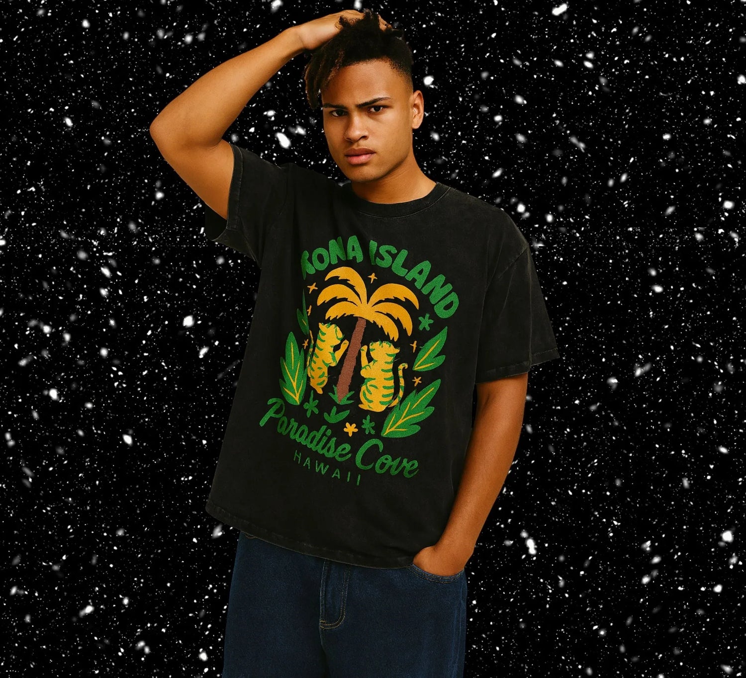 Snow Wash Baggy T'z - PinkLimes