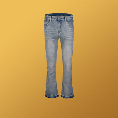Contrast Pocket Vintage Jeans Blue PinkLimes Trending Streetwear