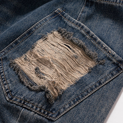 Urban Ripped Straight Jeans PinkLimes Trending Streetwear